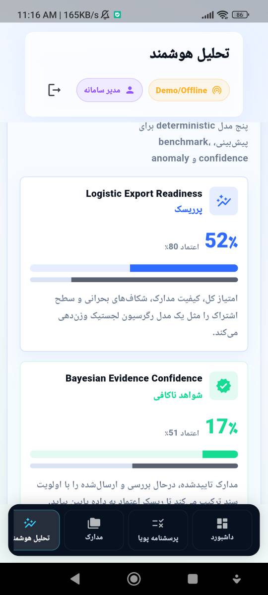 ERA intelligent analysis screen
